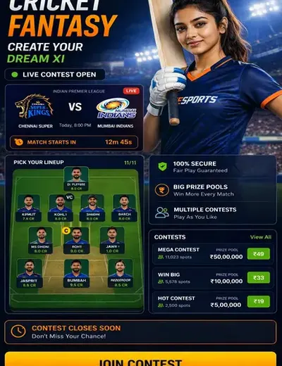 Kashi (kashi) fantasy cricket & matchday visual 3